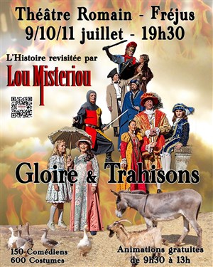 Affiche de Spectacle historique : Gloire et trahisons
