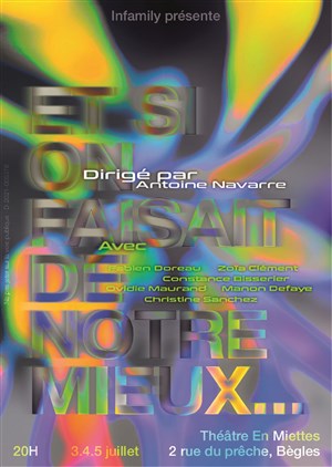Affiche de Et si on faisait de notre mieux...