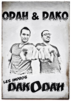 Affiche de Odah et Dako dans L'impro DakOdah