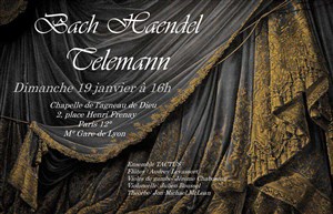 Affiche de Bach, Handel, Telemann