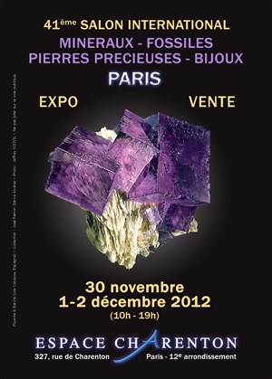 Affiche de 41ème salon international de Minéralogie et Bijouterie de Paris