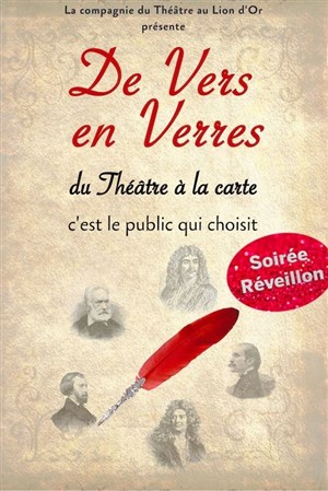 Affiche de De Vers en Verres | Réveillon
