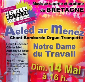 Affiche de Grand Concert Breton pour la Fête de la Bretagne