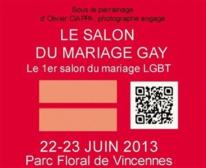 Affiche de Salon du mariage Gay | 1er salon LGBT