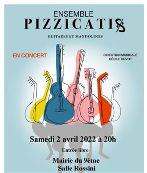 Affiche de Concert ensemble Pizzicatis