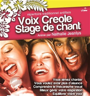 Affiche de Voix Créoles - Stage de chant et musqiue traditionnelle caribéenne