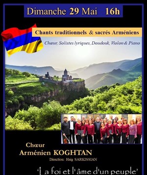 Affiche de Choeur Arménien Koghtan : Chants traditionnels et sacrés