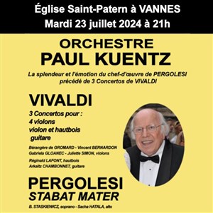 Affiche de Orchestre Paul Kuentz : Vivaldi / Pergolesi | Vannes