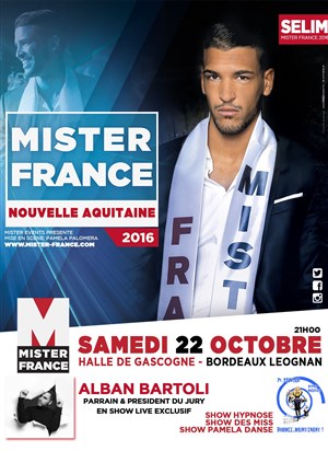 Affiche de Mister France Nouvelle Aquitaine 2016