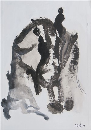 Affiche de Exposition Isabelle Hupfer : Jeter l'encre
