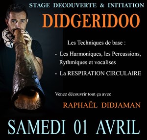 Affiche de Stage découverte et initiation au Didgeridoo