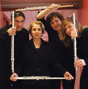 Affiche de Quatuor de flûtes Campis - Festival Musique d'abord