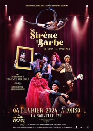 Affiche de La sirène à barbe : le nouveau cabaret