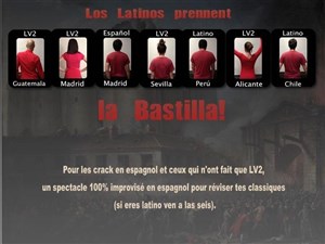 Affiche de Los Latinos prennent la Bastilla