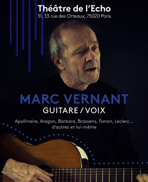 Affiche de Récital Marc Vernant, guitare-voix