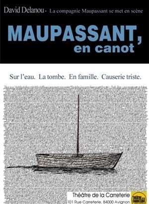 Affiche de Maupassant, en canot