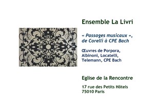 Affiche de Parcours musicaux - de Corelli à CPE Bach
