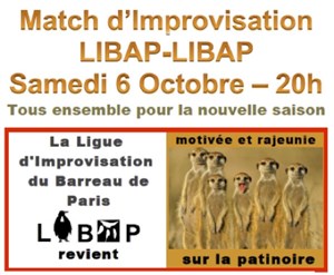 Affiche de Match d'Improvisation | LIBAP LIBAP