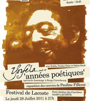Affiche de Années poétiques, hommage à Serge Gainsbourg