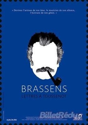 Affiche de Brassens, lettres à Toussenot