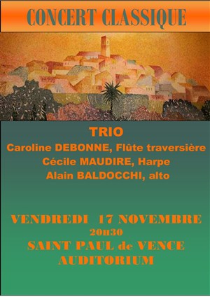 Affiche de Trio: harpe, flûte, alto