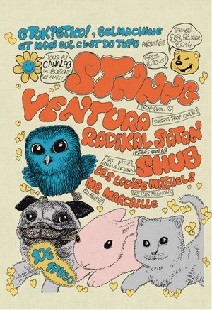 Affiche de Radikal Satan + Ventura + Stnnng + Les Louise Mitchels + Mr Marcaille + Shub
