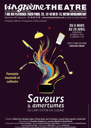 Affiche de Saveurs & Amertumes ou l'art d'être en cuisine