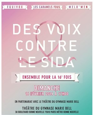 Affiche de Des Voix Contre le Sida