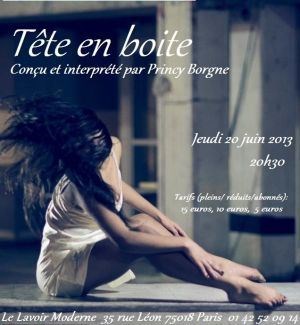 Affiche de Tête en boite