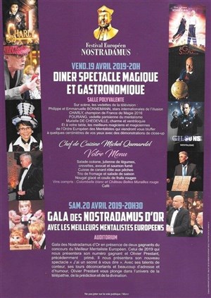 Affiche de Dîner Spectacle magique et gastronomique