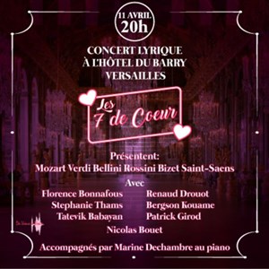 Affiche de Concert Lyrique des 7 de Coeur