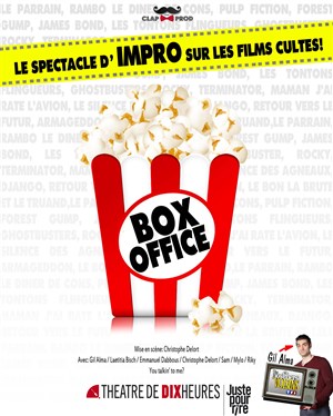 Affiche de Box Office, le spectacle d'impro sur les films cultes !