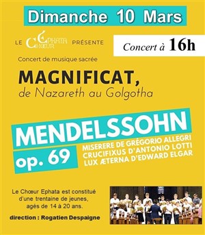 Affiche de Choeur des petits chanteurs d'Ephata : Mendelssohn, Allegri, Lotti, Elgar