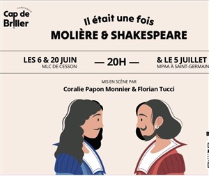 Affiche de Il était une fois Molière et Shakespeare