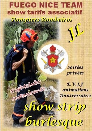 Affiche de Strip burlesque fille et garçon - karaoké - discothèque