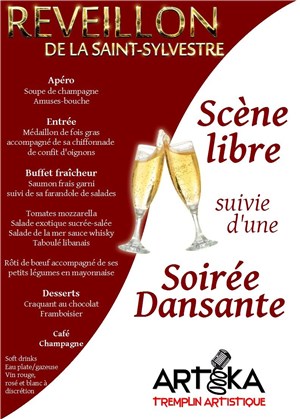 Affiche de Réveillon de la Saint Sylvestre | Dîner-spectacle