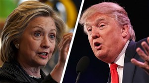 Affiche de Clinton vs Trump | Watch the 1st Presidential Debate