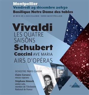 Affiche de Vivaldi, Schubert & Caccini | à Montpellier
