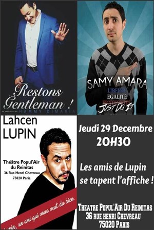 Affiche de Lupin invite ses ami-e-s pour se taper l'affiche au Popul'air