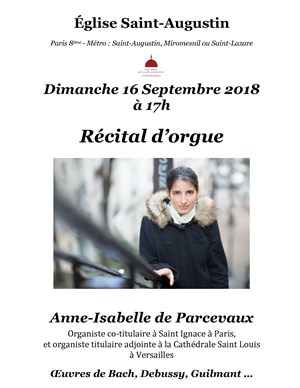 Affiche de Récital d'orgue
