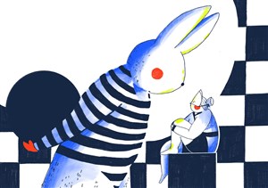 Affiche de Le lapin et la reine