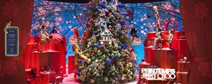 Affiche de Visite guidée : Noël illumine Paris et ses grands magasins | par Anne Ferrette