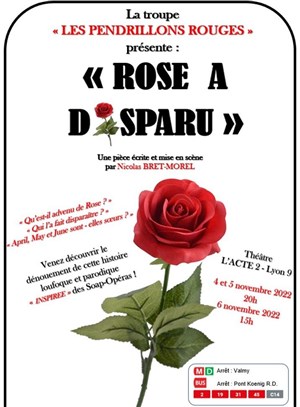 Affiche de Rose a disparu !