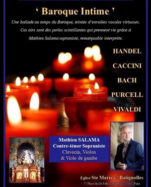 Affiche de Baroque Intime pour contre-ténor et Ensemble Baroque