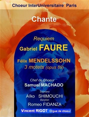 Affiche de Concert du Choeur Interuniversitaire de Paris