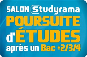 Affiche de Salon Studyrama de la Poursuite d'Etudes après un Bac +2 / +3 / +4 de Lyon | 13ème édition