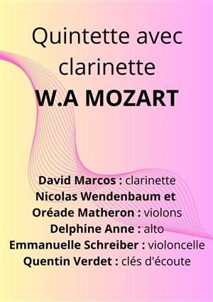 Affiche de Quintette avec clarinette : K581 de W.A Mozart