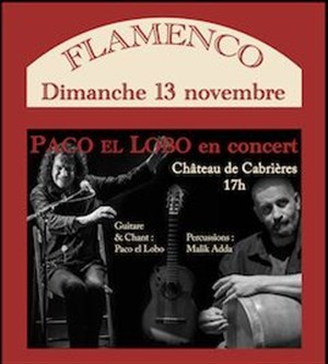 Affiche de Concert Flamenco Paco El Lobo & Malik Adda