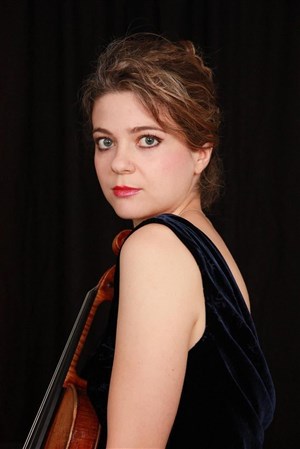 Affiche de Récital de violons et piano par Isabelle Durin et Grégoire Baumberger