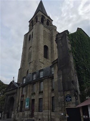 Affiche de Visite guidée : Saint-Germain-des-Prés 2h à pied ponctuée d'arrêts gourmands | par Lora